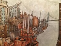 windsor south detroit 16x20 170314